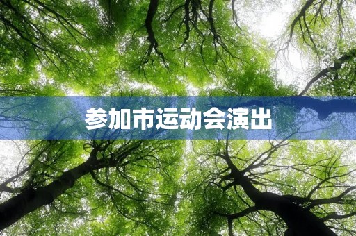参加市运动会演出 参加市运动会演出