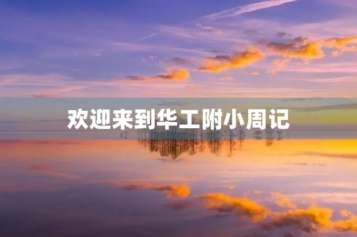 欢迎来到华工附小周记 欢迎来到华工附小周记