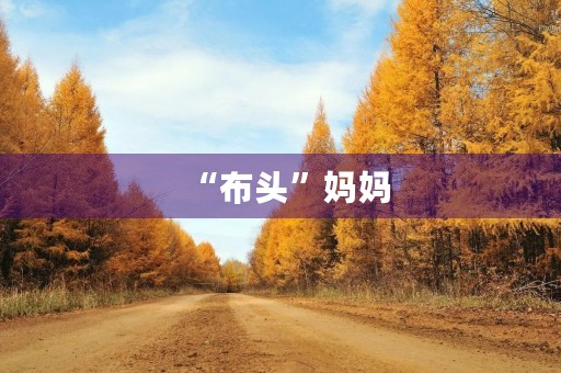 “布头”妈妈 “布头”妈妈