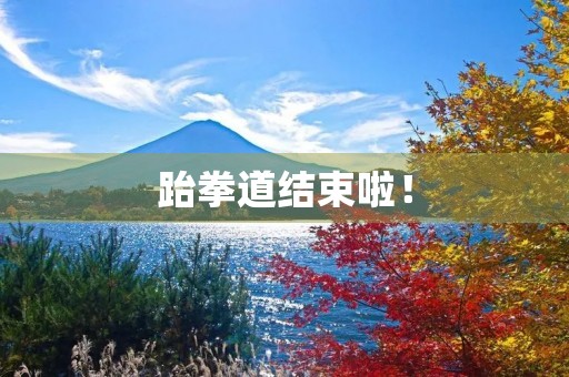 跆拳道结束啦! 跆拳道结束啦!