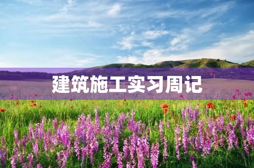 建筑施工实习周记 建筑施工实习周记