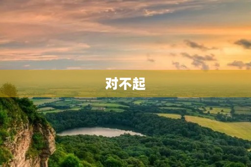 对不起 对不起
