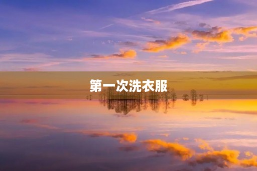 第一次洗衣服 第一次洗衣服