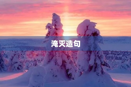 淹灭造句