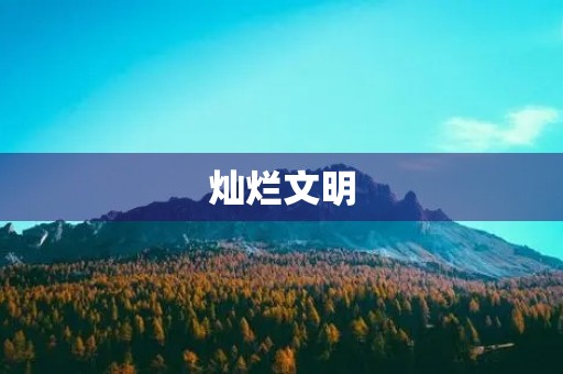 灿烂文明