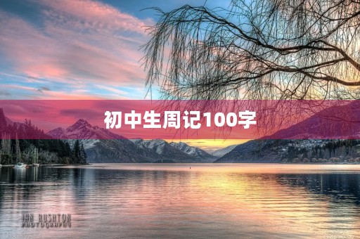 初中生周记100字