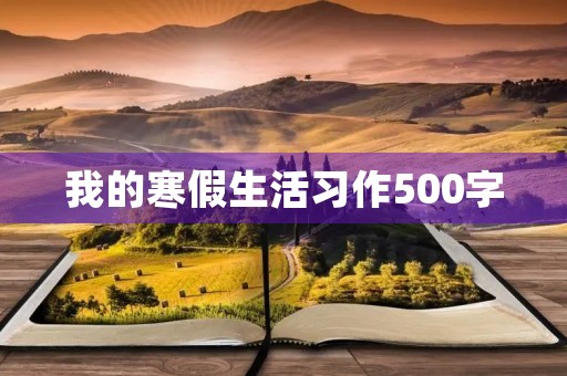 我的寒假生活习作500字