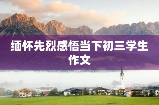 缅怀先烈感悟当下初三学生作文 缅怀先烈感悟当下初三学生作文