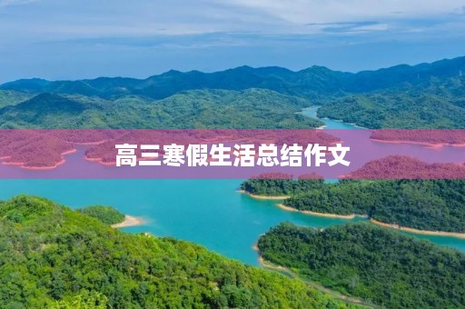 高三寒假生活总结作文 高三寒假生活总结作文