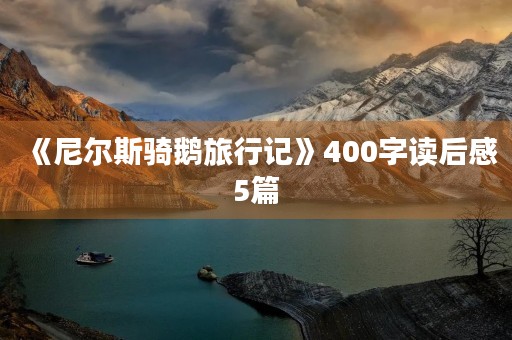 《尼尔斯骑鹅旅行记》400字读后感5篇