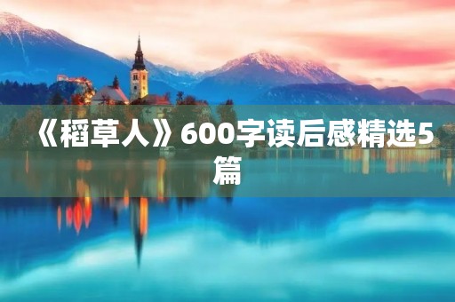 《稻草人》600字读后感精选5篇