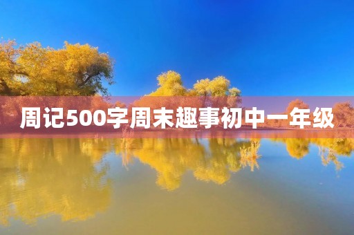 周记500字周末趣事初中一年级