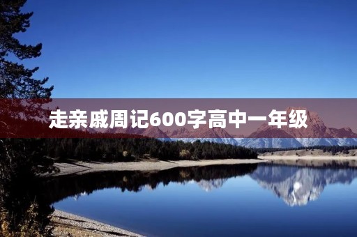 走亲戚周记600字高中一年级 走亲戚周记600字高中一年级