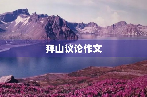 拜山议论作文