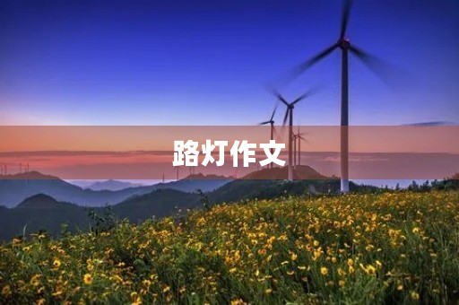 路灯作文