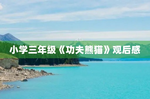 小学三年级《功夫熊猫》观后感 小学三年级《功夫熊猫》观后感