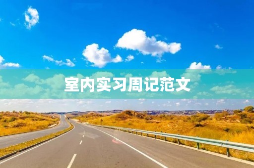 室内实习周记范文