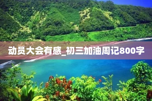 动员大会有感_初三加油周记800字 动员大会有感_初三加油周记800字