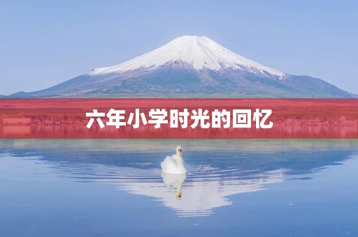 六年小学时光的回忆