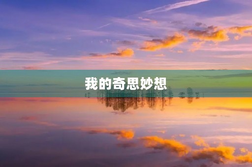我的奇思妙想