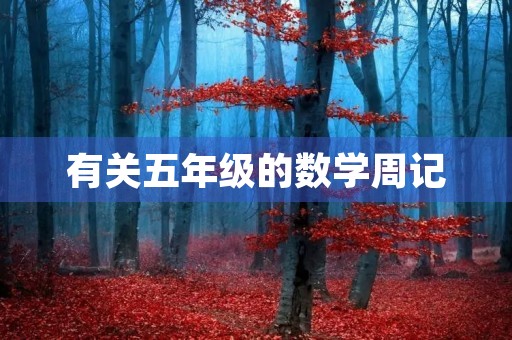 有关五年级的数学周记