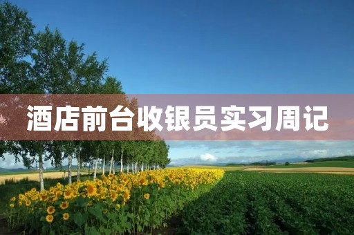 酒店前台收银员实习周记 酒店前台收银员实习周记
