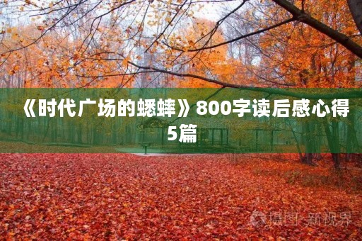 《时代广场的蟋蟀》800字读后感心得5篇 《时代广场的蟋蟀》800字读后感心得5篇