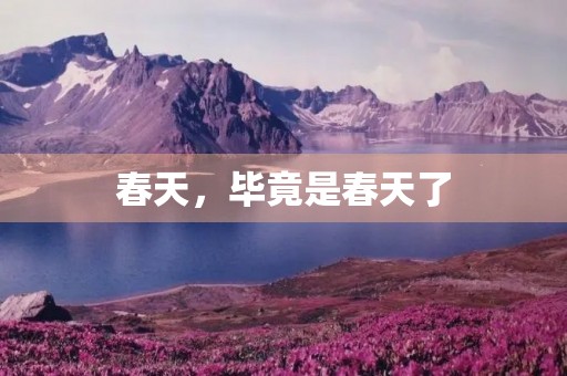 春天，毕竟是春天了