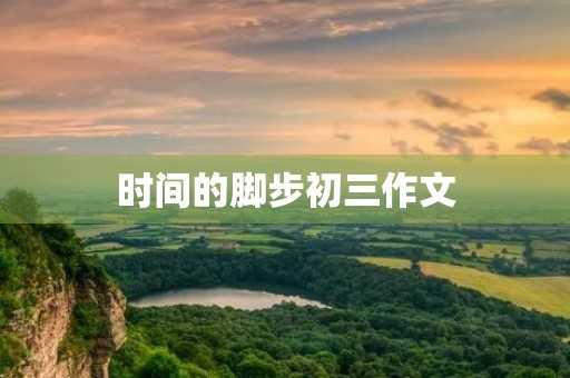 时间的脚步初三作文 时间的脚步初三作文