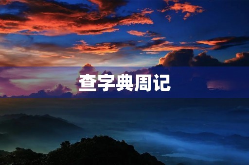 查字典周记 查字典周记