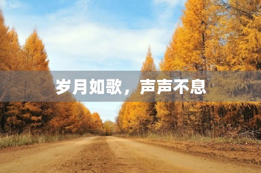 岁月如歌，声声不息
