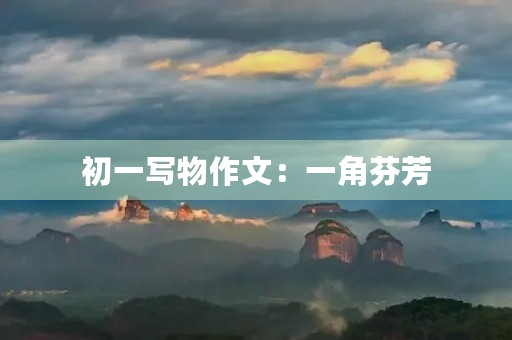 初一写物作文:一角芬芳 初一写物作文:一角芬芳