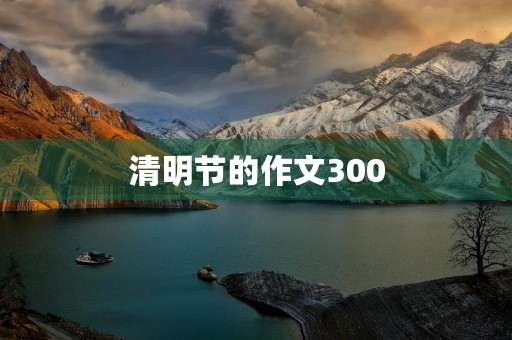清明节的作文300 清明节的作文300