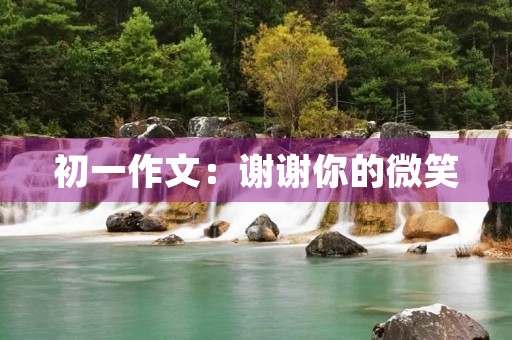 初一作文：谢谢你的微笑