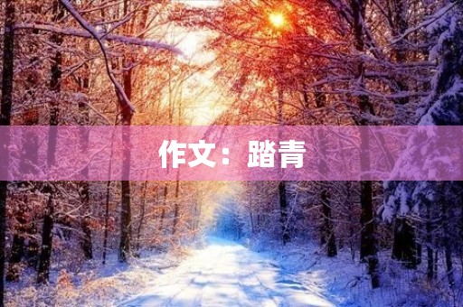 作文：踏青