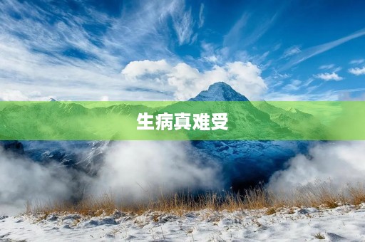 生病真难受 生病真难受