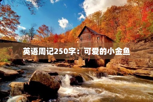 英语周记250字:可爱的小金鱼 英语周记250字:可爱的小金鱼