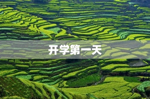开学第一天 开学第一天