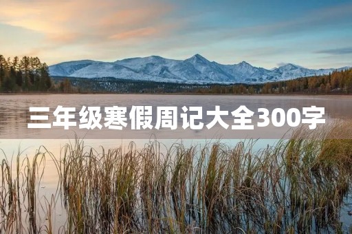三年级寒假周记大全300字 三年级寒假周记大全300字