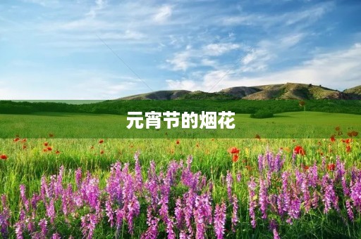 元宵节的烟花