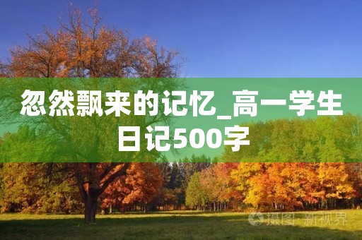 忽然飘来的记忆_高一学生日记500字 忽然飘来的记忆_高一学生日记500字