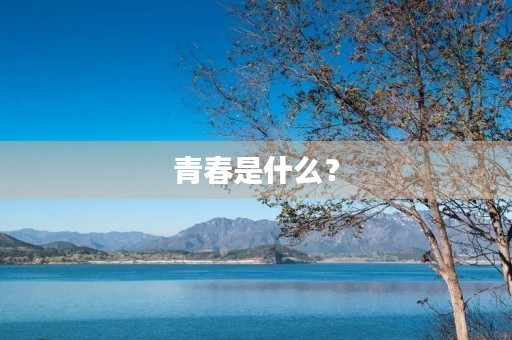 青春是什么? 青春是什么?