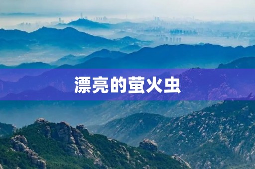 漂亮的萤火虫 漂亮的萤火虫