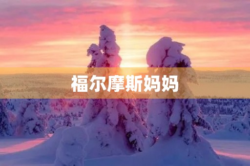 福尔摩斯妈妈 福尔摩斯妈妈