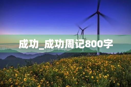 成功_成功周记800字 成功_成功周记800字