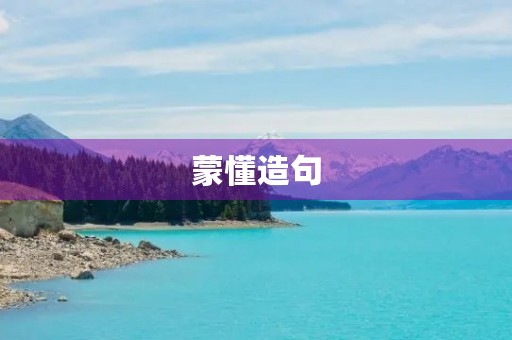 蒙懂造句