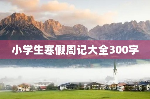 小学生寒假周记大全300字 小学生寒假周记大全300字