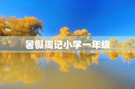 暑假周记小学一年级 暑假周记小学一年级