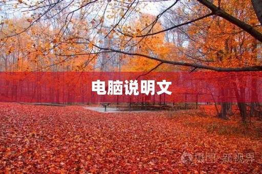 电脑说明文