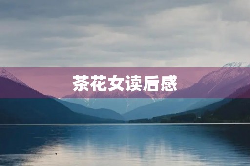 茶花女读后感 茶花女读后感